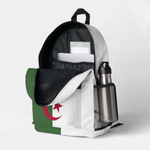 Algeria flag printed backpack