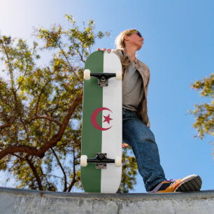 Algeria flag skateboard