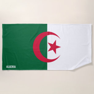 Algeria Flag Splendid Patriotic Beach Towel