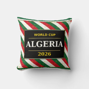 Algeria Football Fan 2026 with Stunning Patterns Cushion