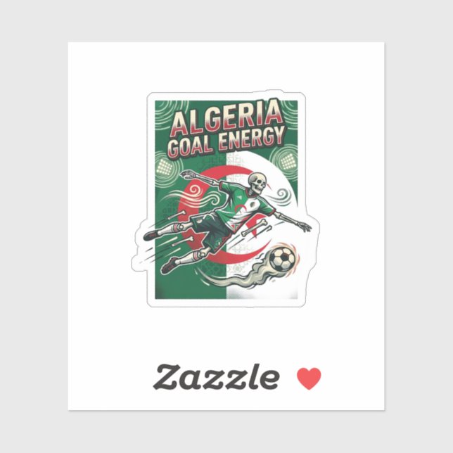 Algeria Goal Energy Skeleton Striker Nations Bold  (Sheet)