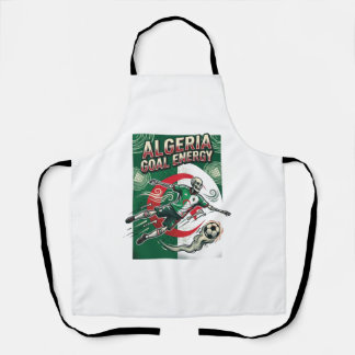 Algeria Goal Energy Skeleton Striker Nations Bold Apron
