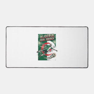 Algeria Goal Energy Skeleton Striker Nations Bold Desk Mat