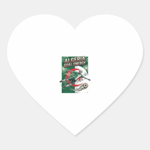Algeria Goal Energy Skeleton Striker Nations Bold Heart Sticker