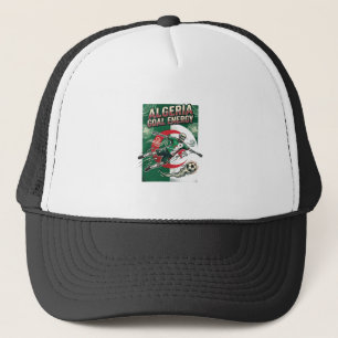 Algeria Goal Energy Skeleton Striker Nations Bold Trucker Hat