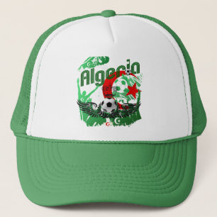Algeria grunge art Football fans Algerie gifts Trucker Hat