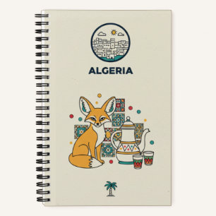Algeria Heritage & Fennec Fox Photo Archive Notebook