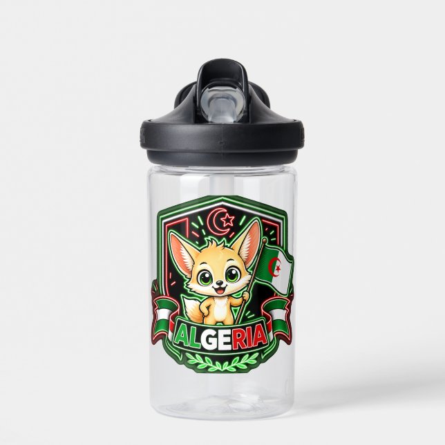 Algeria Kids Water Bottle (Front)