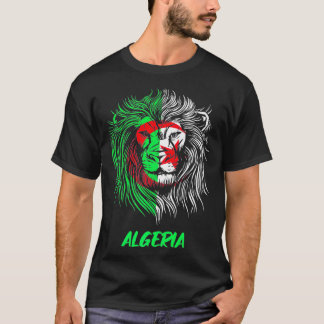 Algeria Lovers Lion Algerian Flag Algeria Premium  T-Shirt