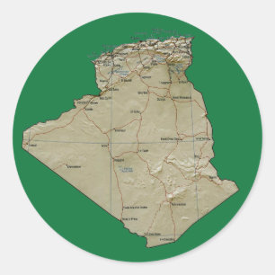 Algeria Map Sticker