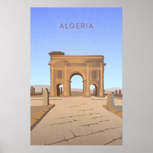Algeria Minimal Travel Poster