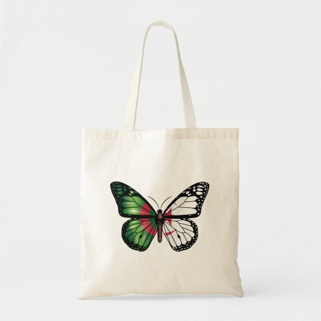 Algeria Monarque Butterfly Flag Tote Bag (Front)
