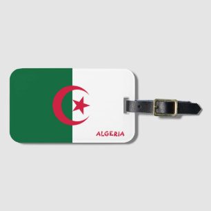 Algeria National Flag Patriotic Luggage Tag