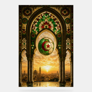 Algeria Ornate Mosque At Sunset Acrylic Sign
