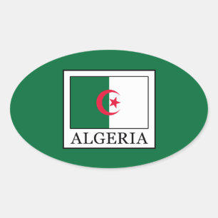 Algeria Oval Sticker