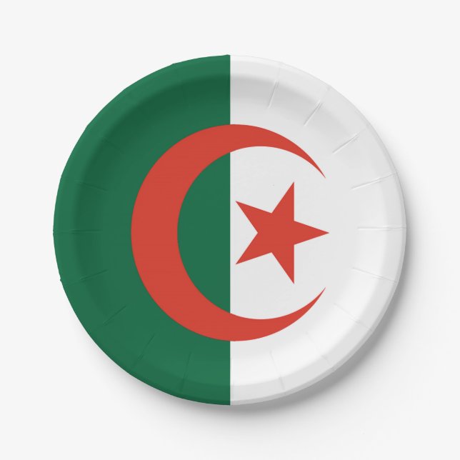 Algeria Paper Plate (Front)