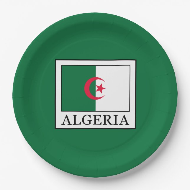 Algeria Paper Plate (Front)
