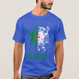 Algeria Retro Vintage Watercolors Sport Algerian F T-Shirt