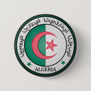 Algeria Round Emblem 6 Cm Round Badge