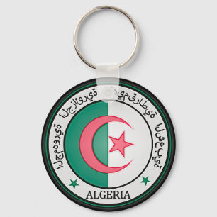 Algeria  Round Emblem Key Ring