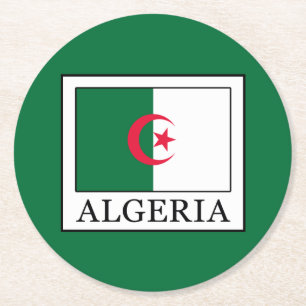 Algeria Round Paper Coaster