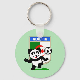 Algeria Soccer Panda Key Ring