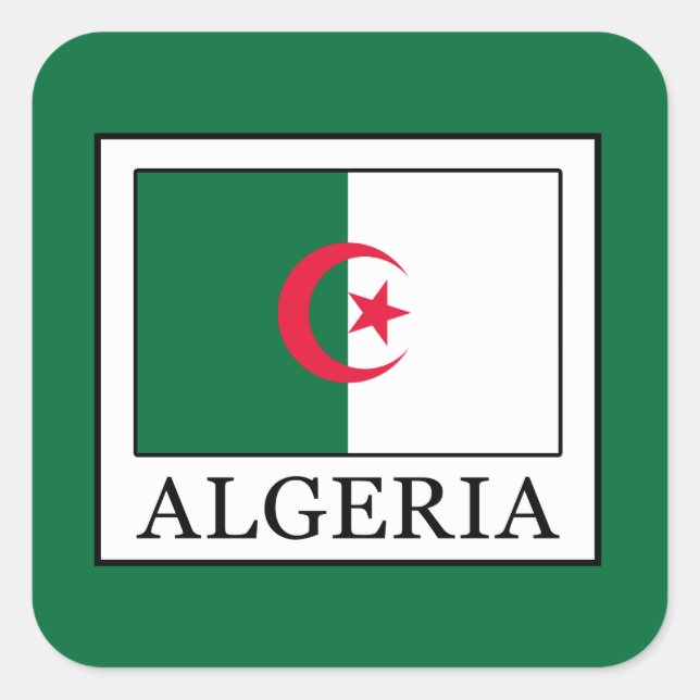 Algeria Square Sticker (Front)