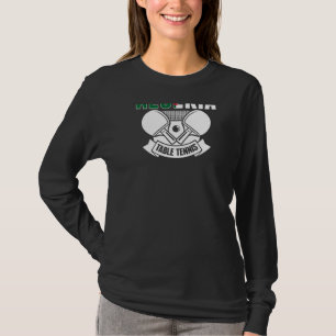 Algeria Table Tennis Support Algerian Ping Pong T T-Shirt