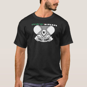 Algeria Table Tennis Support Algerian Ping Pong T T-Shirt