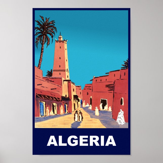 Algeria Travel Poster (Front)