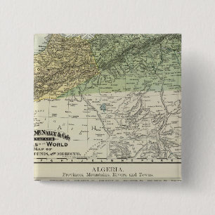 Algeria, Tunis, and Morocco 15 Cm Square Badge