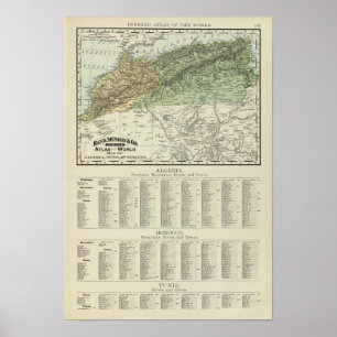 Algeria, Tunis, and Morocco Poster