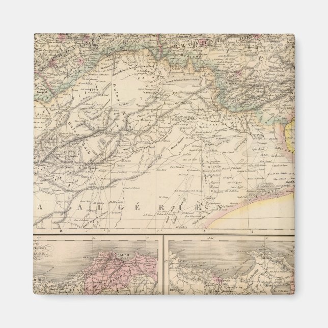 Algeria, Tunisia Magnet (Front)