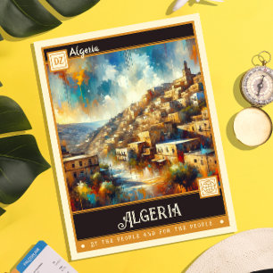 Algeria   Vintage Painting Postcard