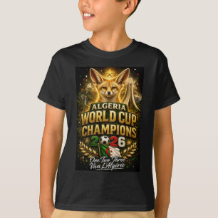 Algeria World Cup 2026 Champions Football T-Shirt