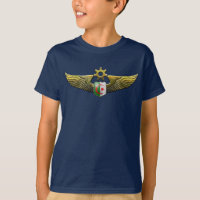 Algerian Air Force Golden Wings Logo T-Shirt