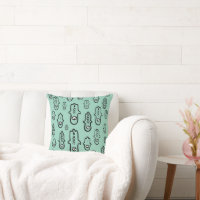 Algerian Amazigh Hamsa with Evil Eye Throw Pillow