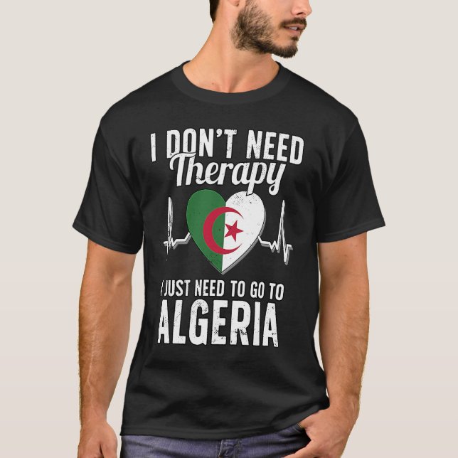 Algerian Flag I Algeria Flag I Holiday Algeria T-Shirt (Front)