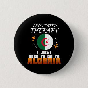 Algerian Flag I Algeria Flag I Vacation Gift I Alg 6 Cm Round Badge