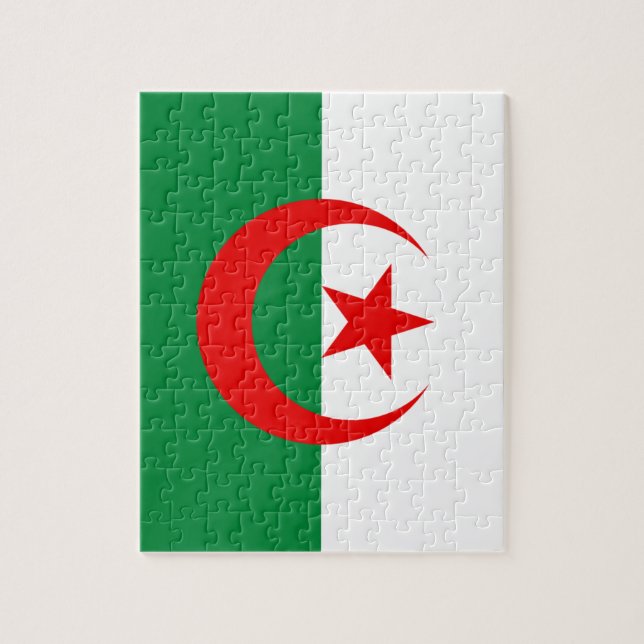 Algerian flag jigsaw puzzle (Vertical)