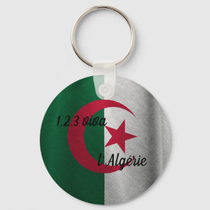 ALGERIAN FLAG KEY RING