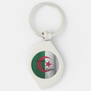 ALGERIAN FLAG KEY RING