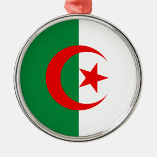 Algerian flag metal tree decoration