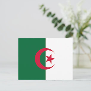 Algerian flag postcard