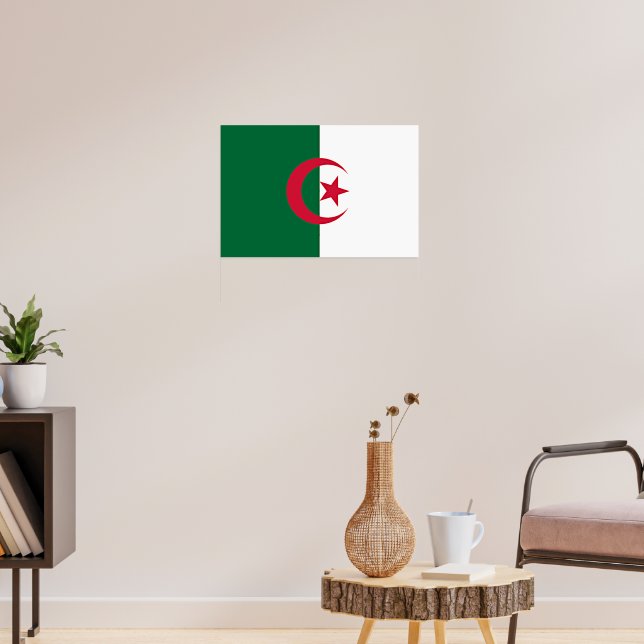 Algerian flag poster (Living Room 3)