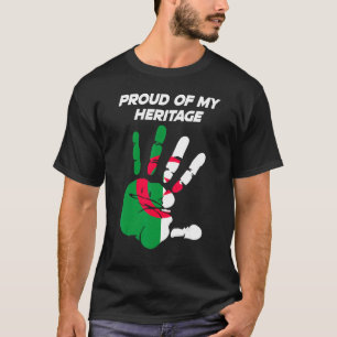 Algerian Flag Printed Palm T-Shirt