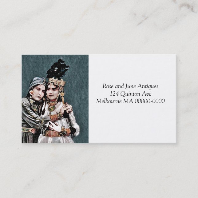 Algerian Gypsy Girls Business Card (Front)