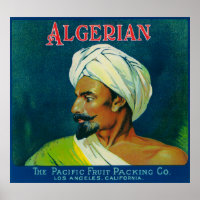 Algerian Orange Label
