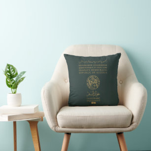 Algerian passport cushion