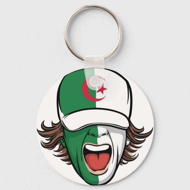 Algerian Sports Fan Key Ring (Front)